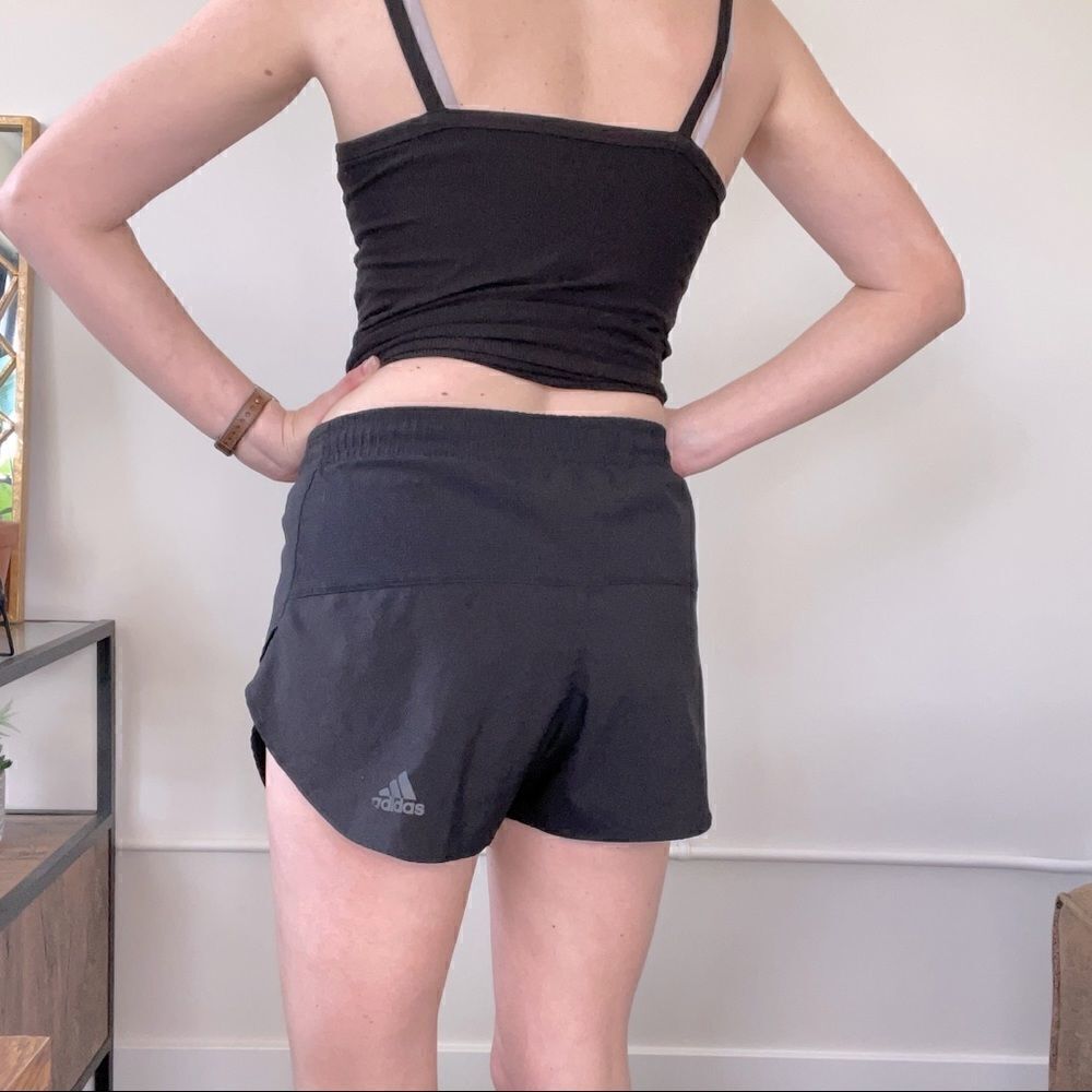 Black Adidas Supernova Running Athletic Shorts- Women Size S